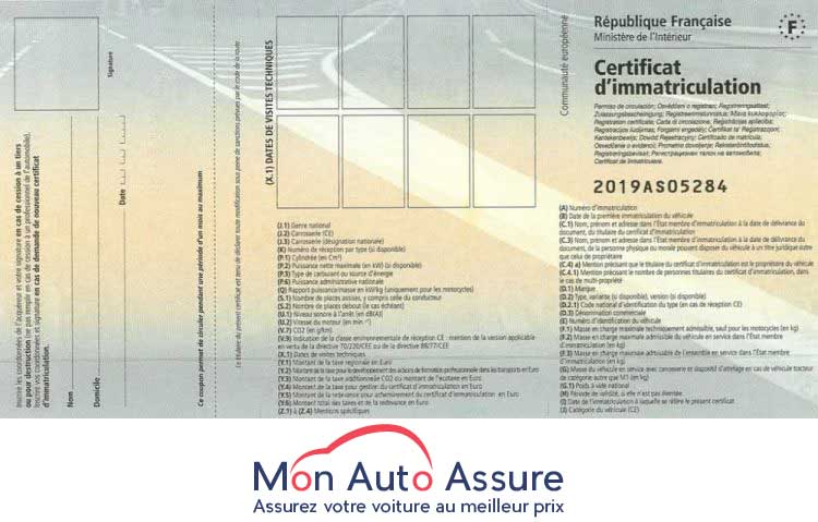 Carte grise ou certificat d’immatriculation