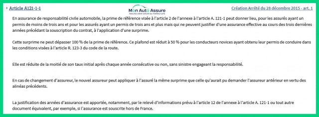 texte loi code des assurances